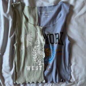 Aeropostale Los Angeles/New York Two-Toned Tank Top